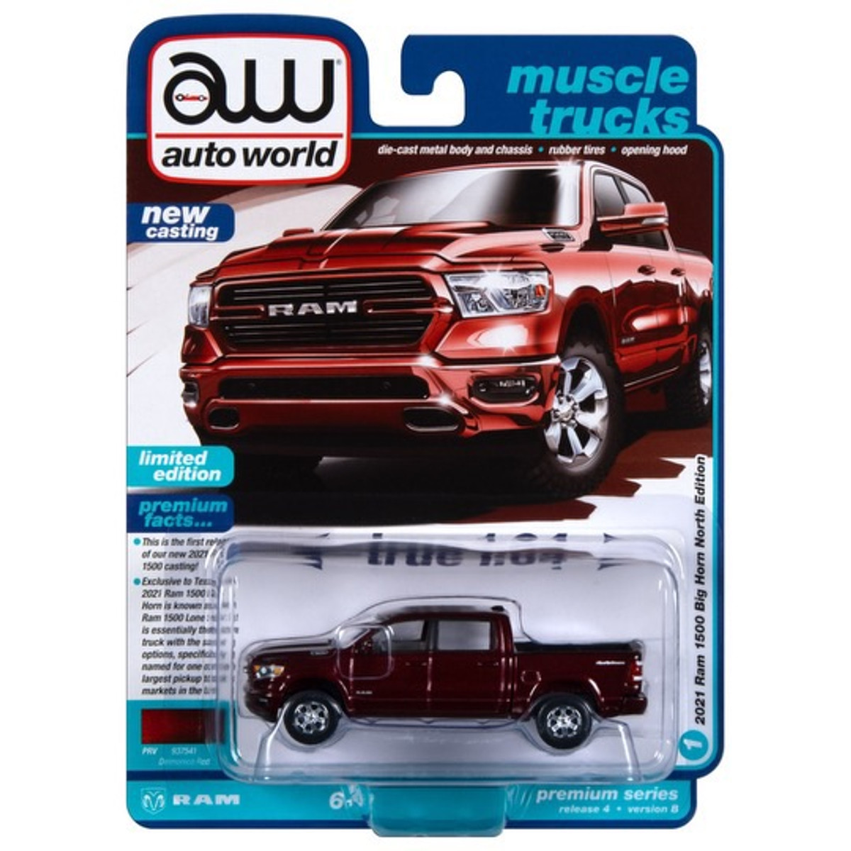 2023 Auto World Muscle Trucks 2021 Ram 1500 Big Horn North Edition Release 4B