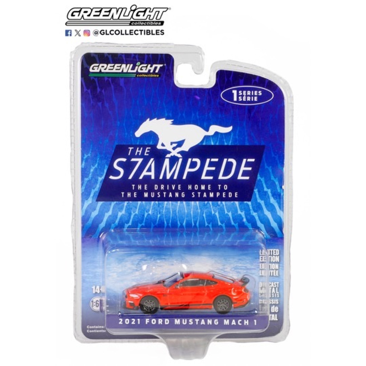 Greenlight 1/64 The Stampede 2021 Ford Mustang Mach 1 Series 1  