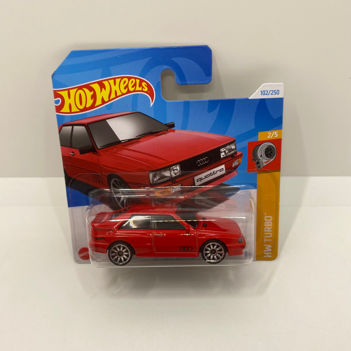 2024 Hot wheels E Case 87 Audi Quattro Short Card 