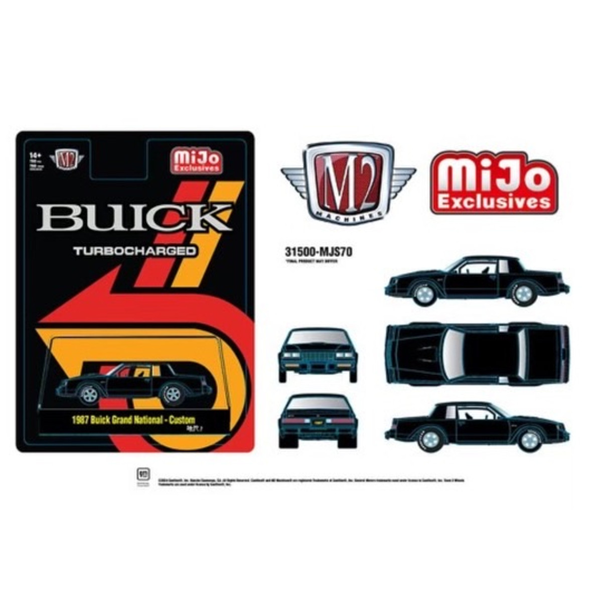 PREORDER: M2 Machines 1:64 1987 Buick Grand National Custom – Mijo Exclusives