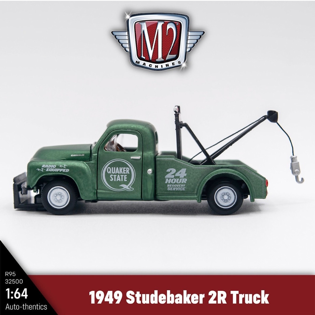 M2 Machines Auto-Thentics Quaker State 1949 Studebaker 2R Truck Release 95 