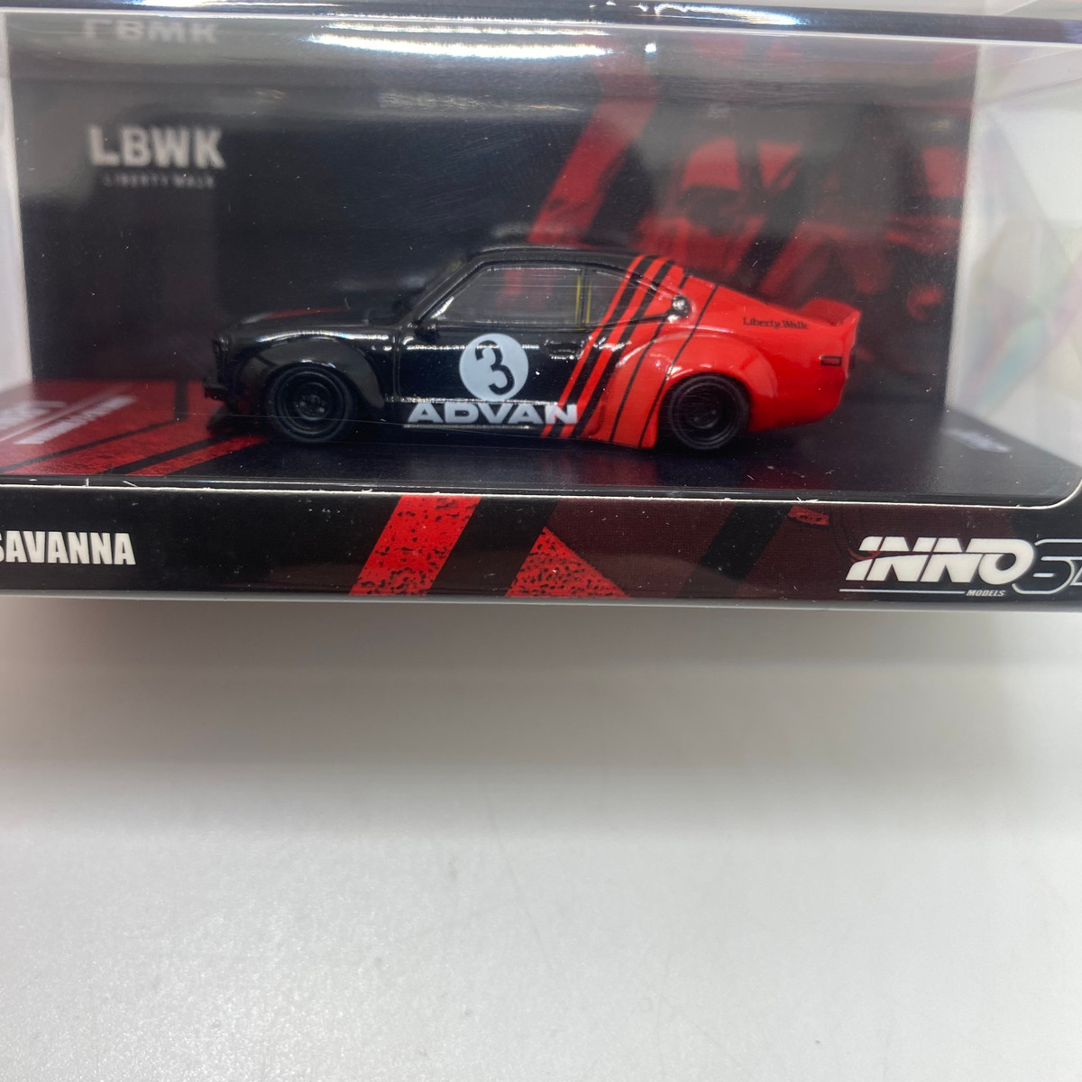 INNO64 1/64 LBWK MAZDA RX3 SAVANNA ADVAN LIVERY - Kev's Diecast ...