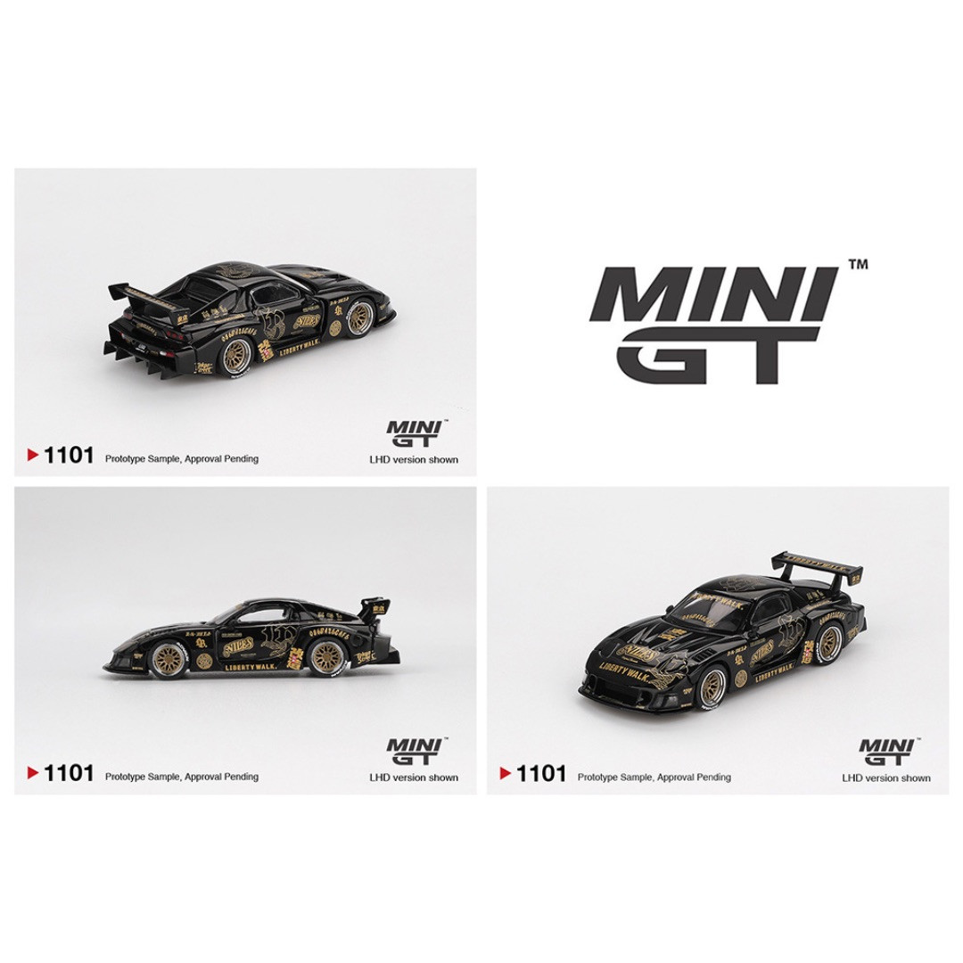 PREORDER: Mini GT 1:64 MAZDA RX-7 LB-Super Silhouette FD-NILES In Black - Blister Carded 