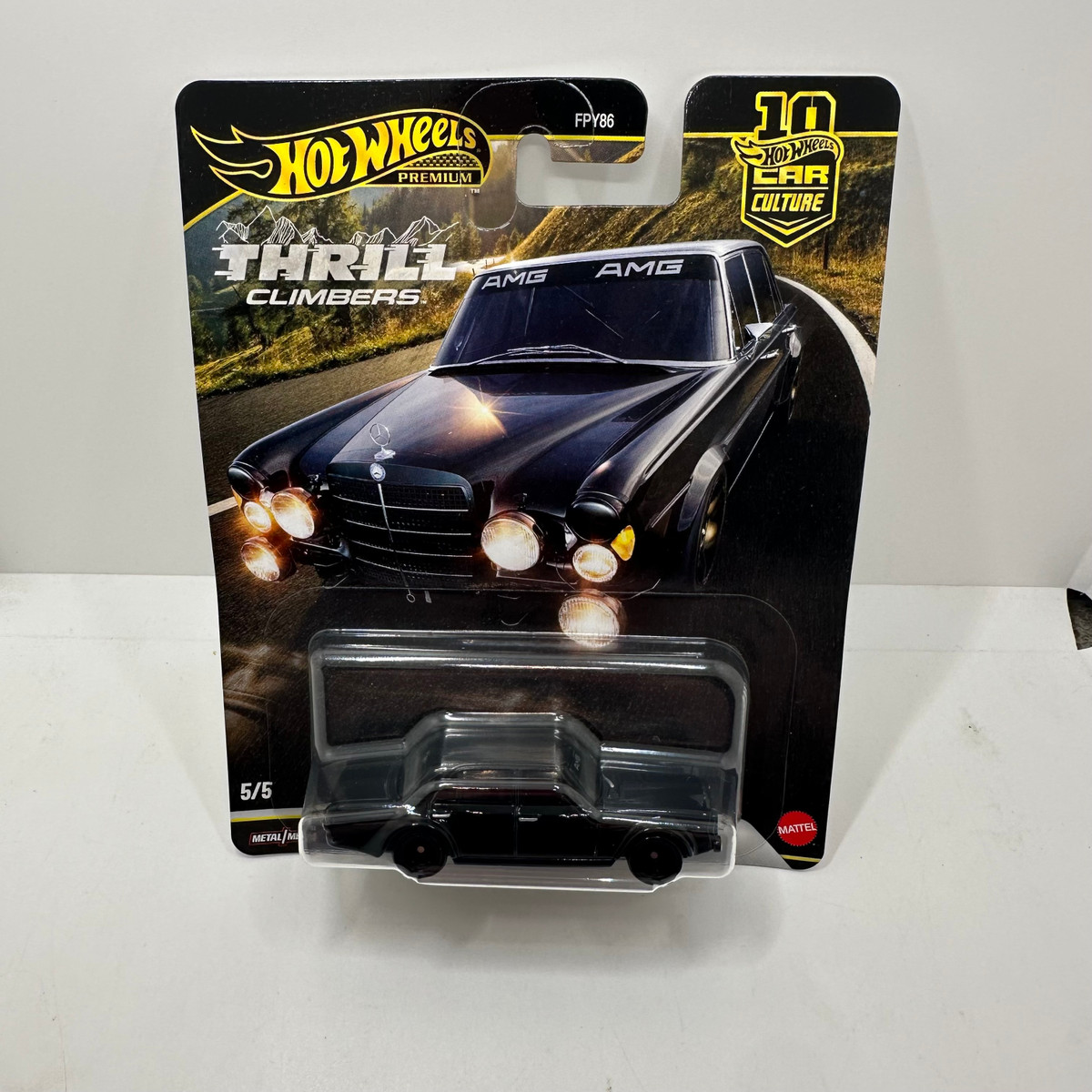 2026 Hot wheels Car Culture Thrill Climbers Mercedes-Benz 300 SEL 6.8 AMG Release Q 