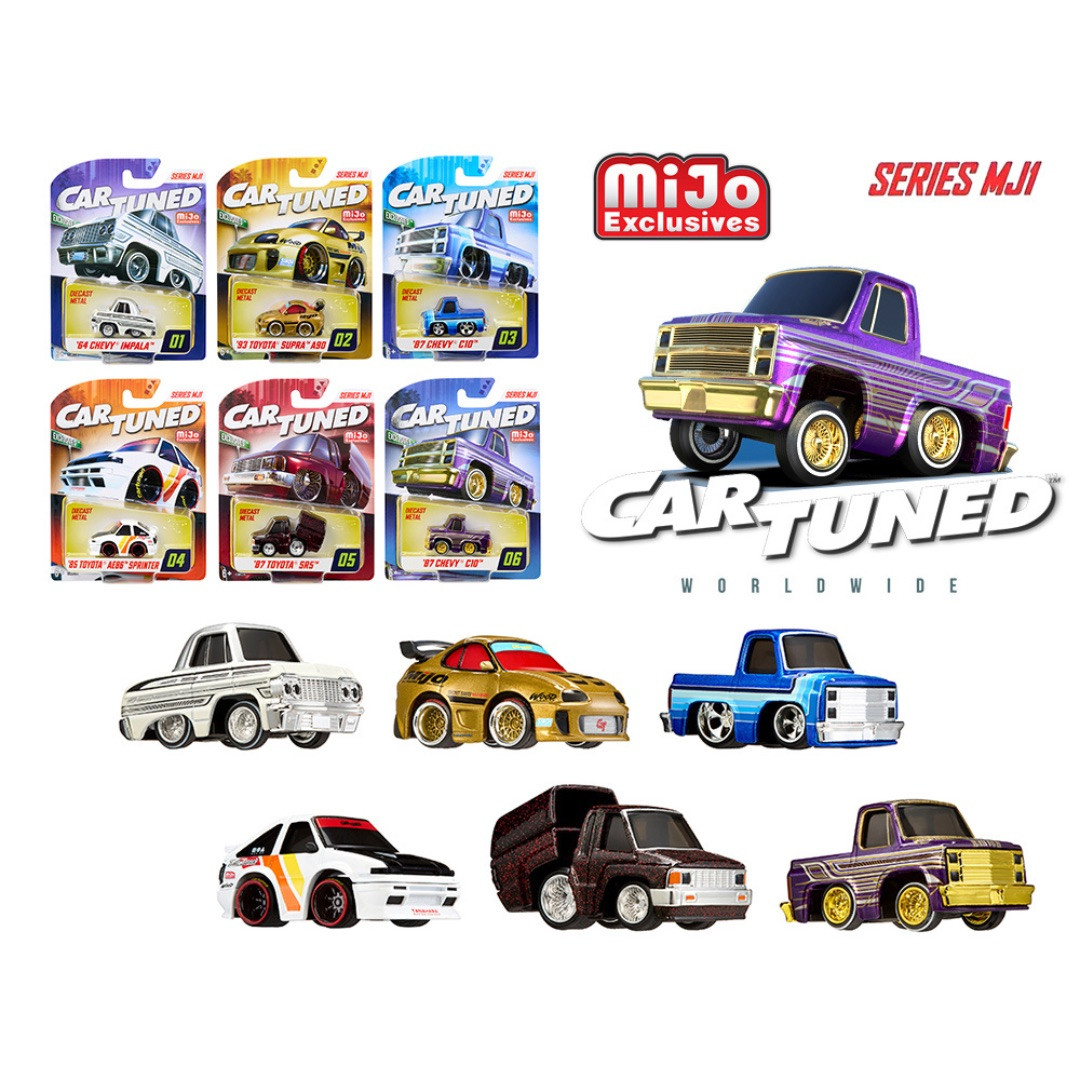 Car Tuned 1:64 Mijo Exclusives Set Of 6 Vehicles 10,000 Produced No Chase Set Only Series MJ1 