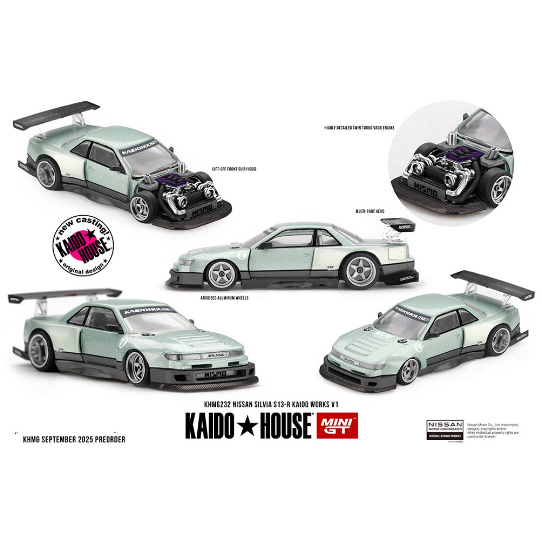 Kaido House x Mini GT Nissan Silvia S13-R KAIDO WORKS V1 – In Sea