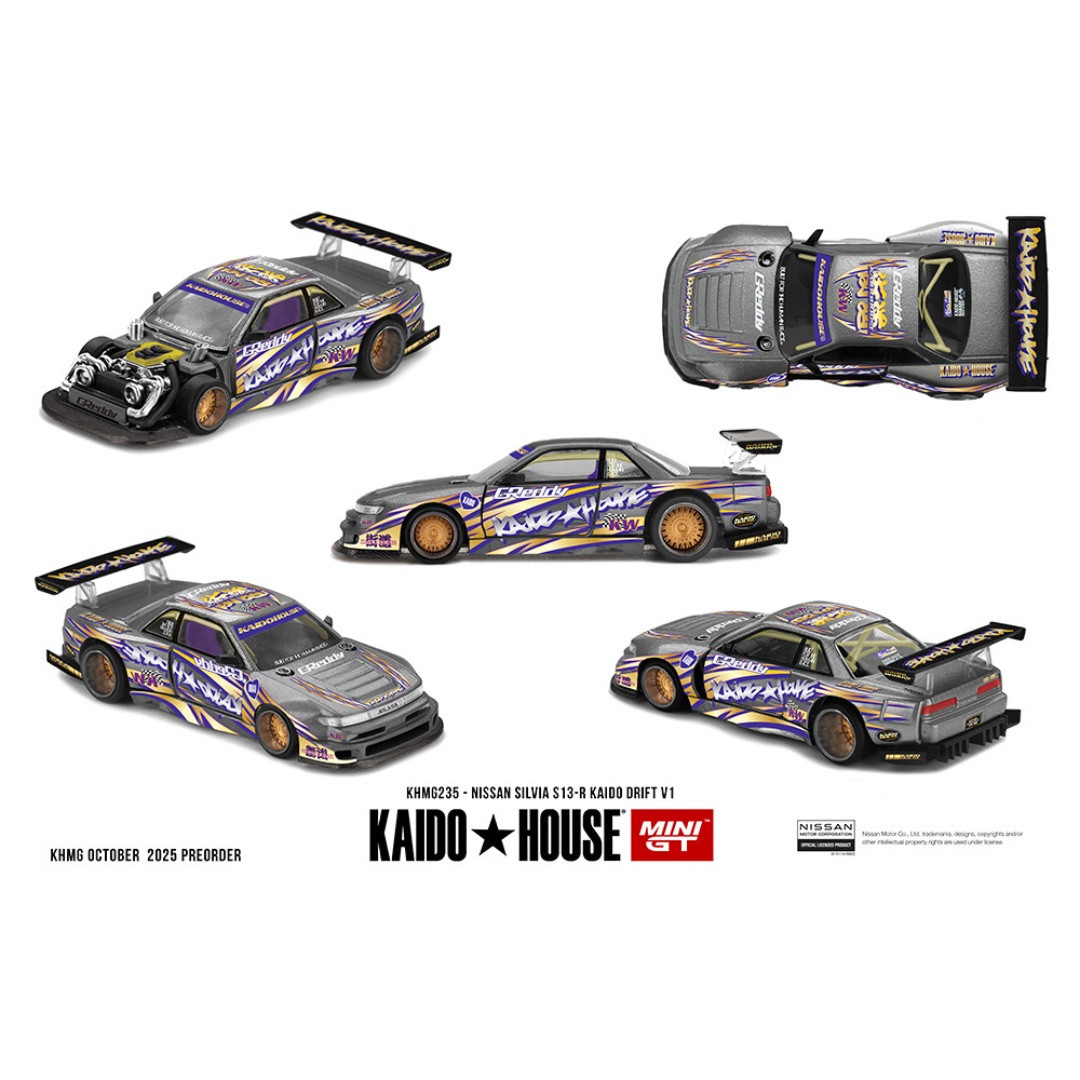 PREORDER: Kaido House x Mini GT Nissan Silvia S13-R Kaido Drift V1