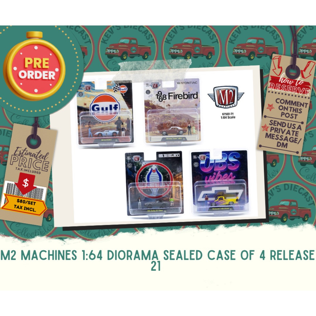 PREORDER: M2 Machines 1:64 Diorama Sealed Case Of 4 Release 21