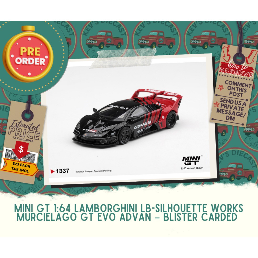 PREORDER: Mini GT 1:64 Lamborghini LB-Silhouette WORKS MURCIELAGO