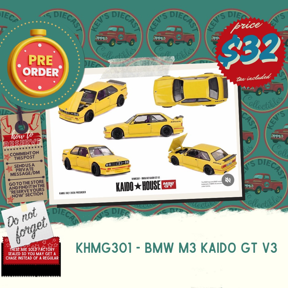 PREORDER: Kaido House X Mini GT 1:64 BMW M3 Kaido GT V3