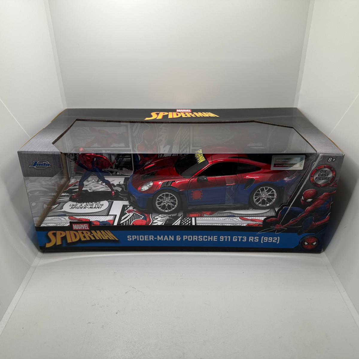 Jada 1/24 Hollywood Rides Spider-Man & Porsche 911 GT3 RS (992) 