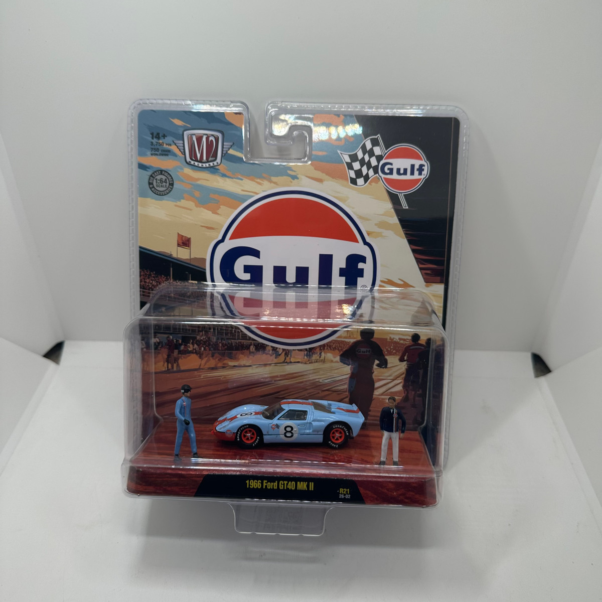 M2 Machines 1/64 Dioramas Gulf 1966 Ford GT40 MK II Release 21