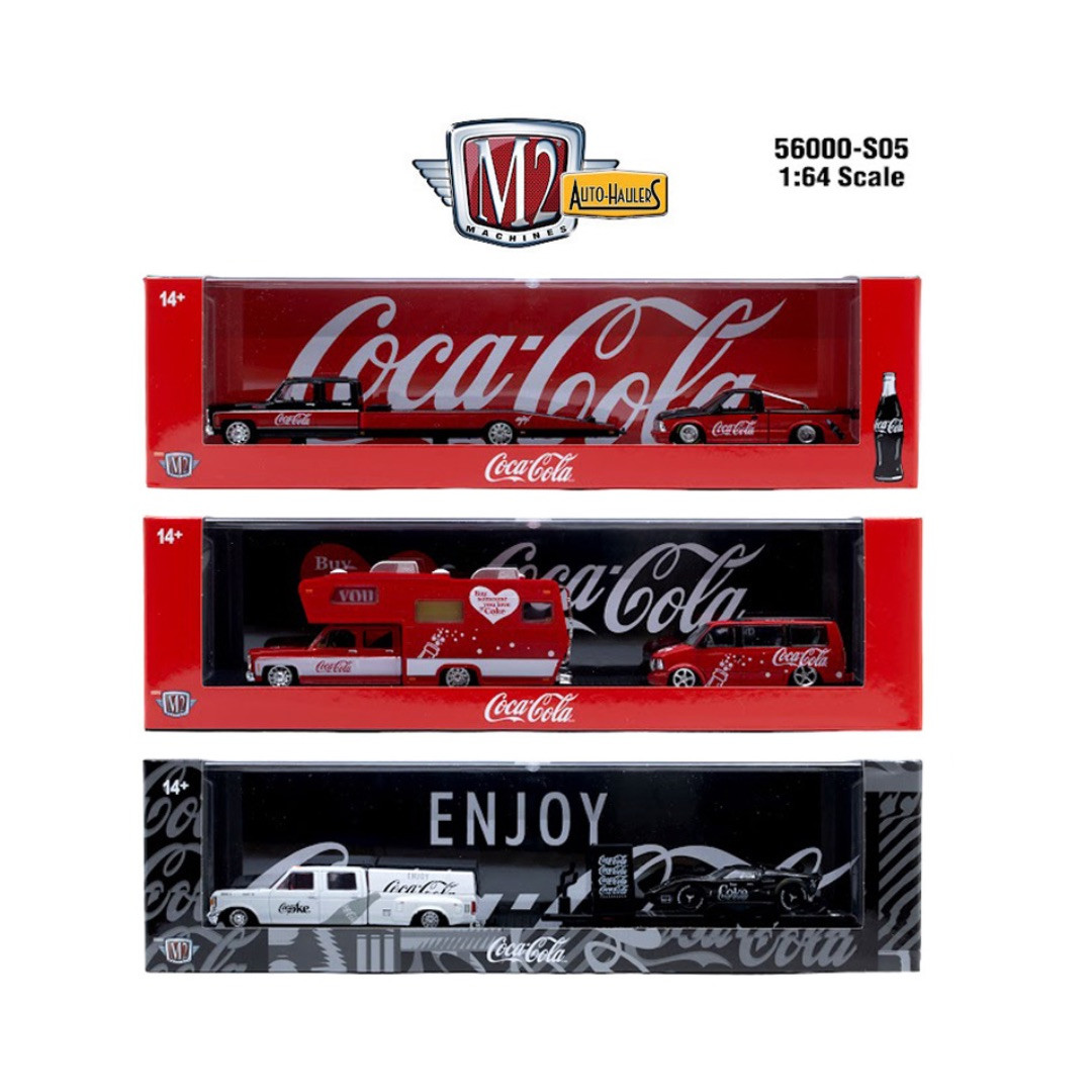 M2 Machines 1:64 Coca Cola Auto Haulers Set Of 3 Release S05 