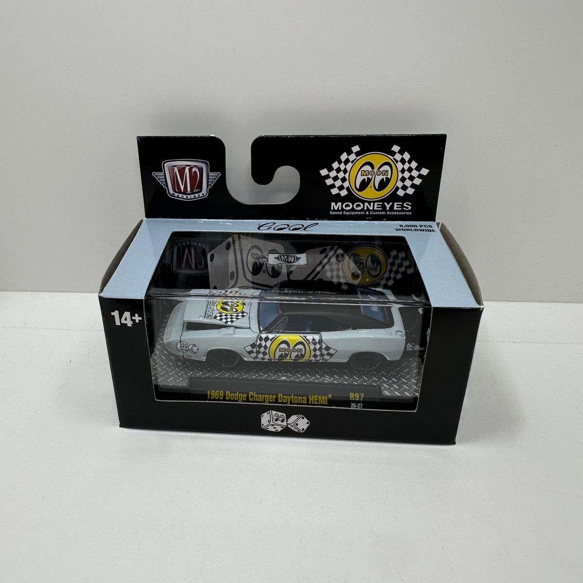 M2 Machines 1:64 Detroit Muscle Mooneyes 1969 Dodge Charger Daytona Hemi Release 97 