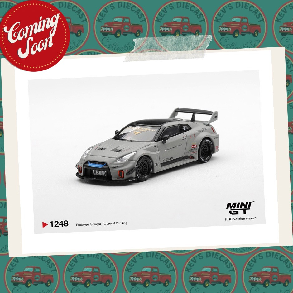 PREORDER : Mini GT 1:64 NISSAN LB-Silhouette WORKS GT 35GT-RR Ver.1 – Matt Grey - Blister Carded  ETA SEPTEMBER 