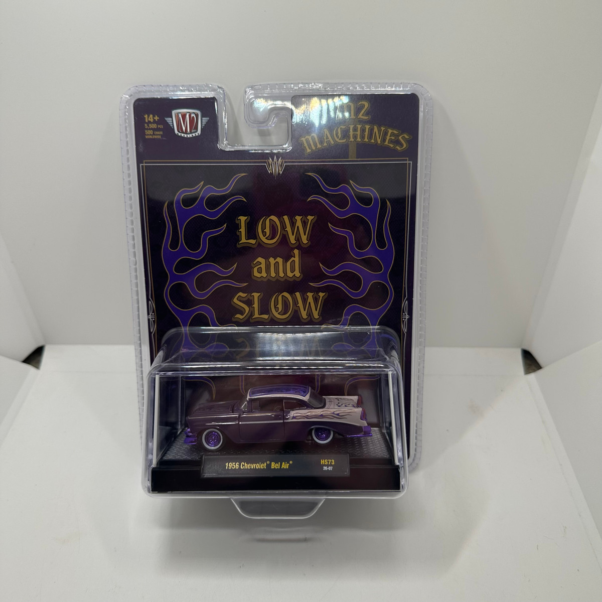 M2 Machines Chase 1:64 1956 Chevrolet Bel Air Custom Low & Slow – Hobby Exclusive - 500 Produced 