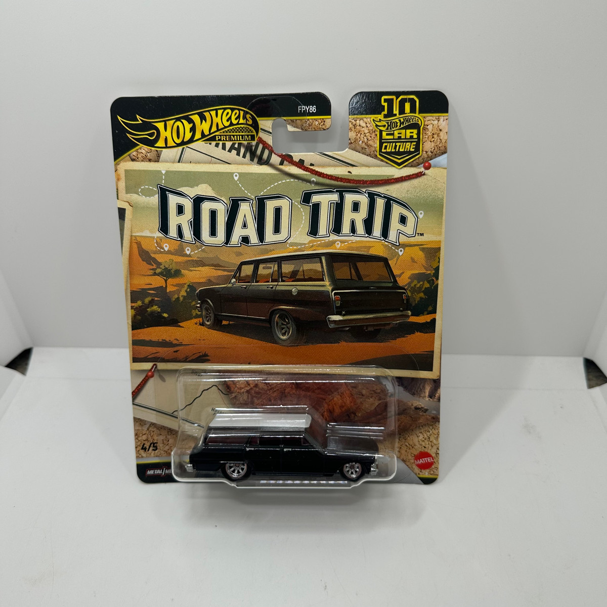2026 Hot wheels 1/64 Car Culture Road Trip 64 Chevy Nova Station Wagon Release V 