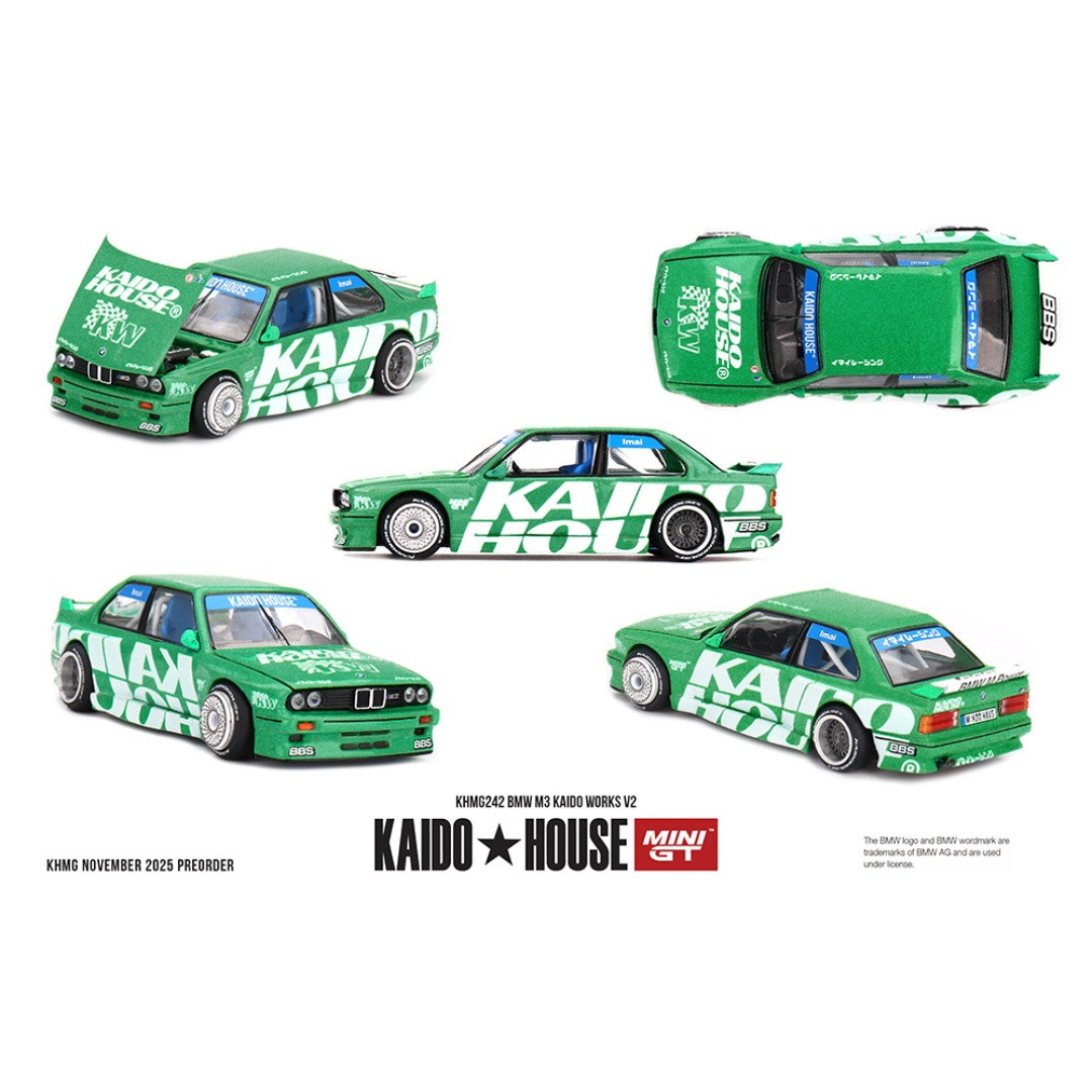 Kaido House x Mini GT BMW M3 Kaido Works V2- In Green