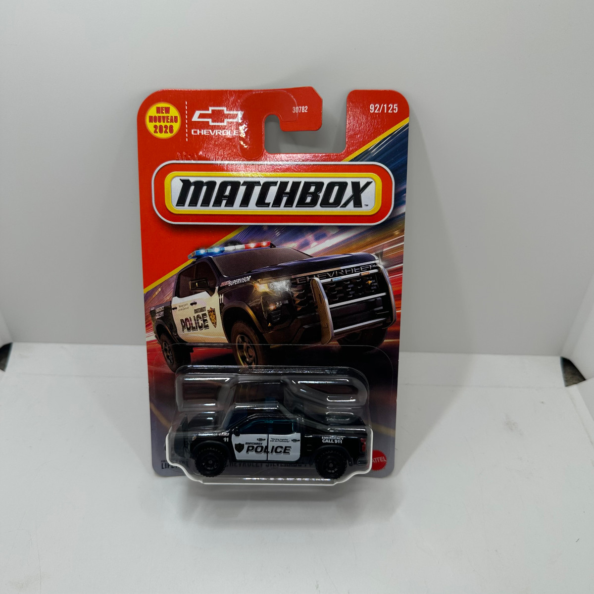 2026 Matchbox 1/64 L Case 2024 Chevrolet Silverado PPV Truck 