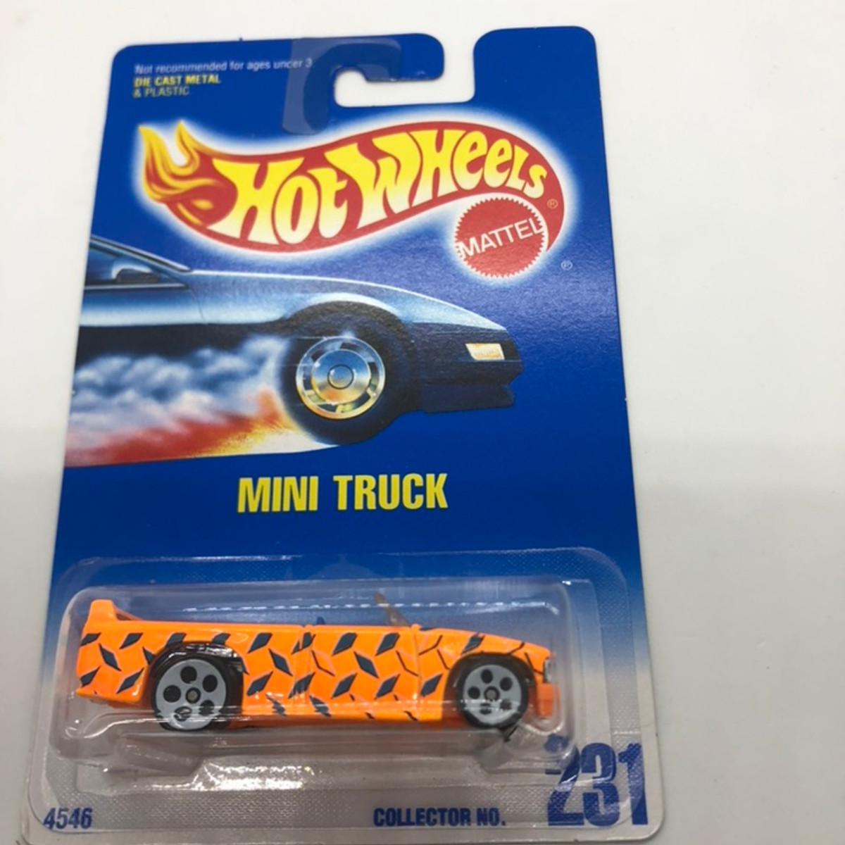 1991 Hot wheels Mini Truck White 5 Hole Wheels Version 