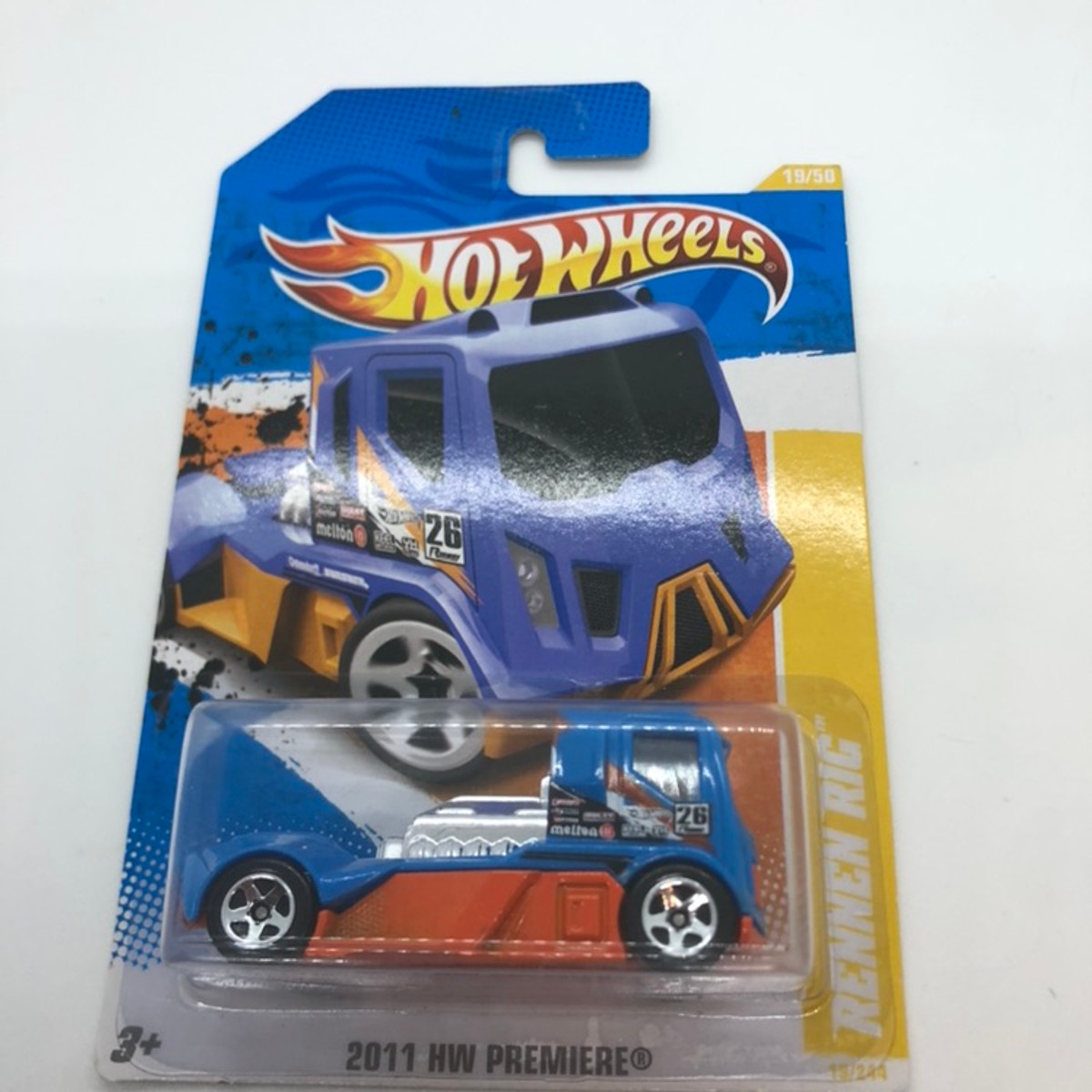 2011 Hot wheels Premiere Rennen Rig Blue Version 