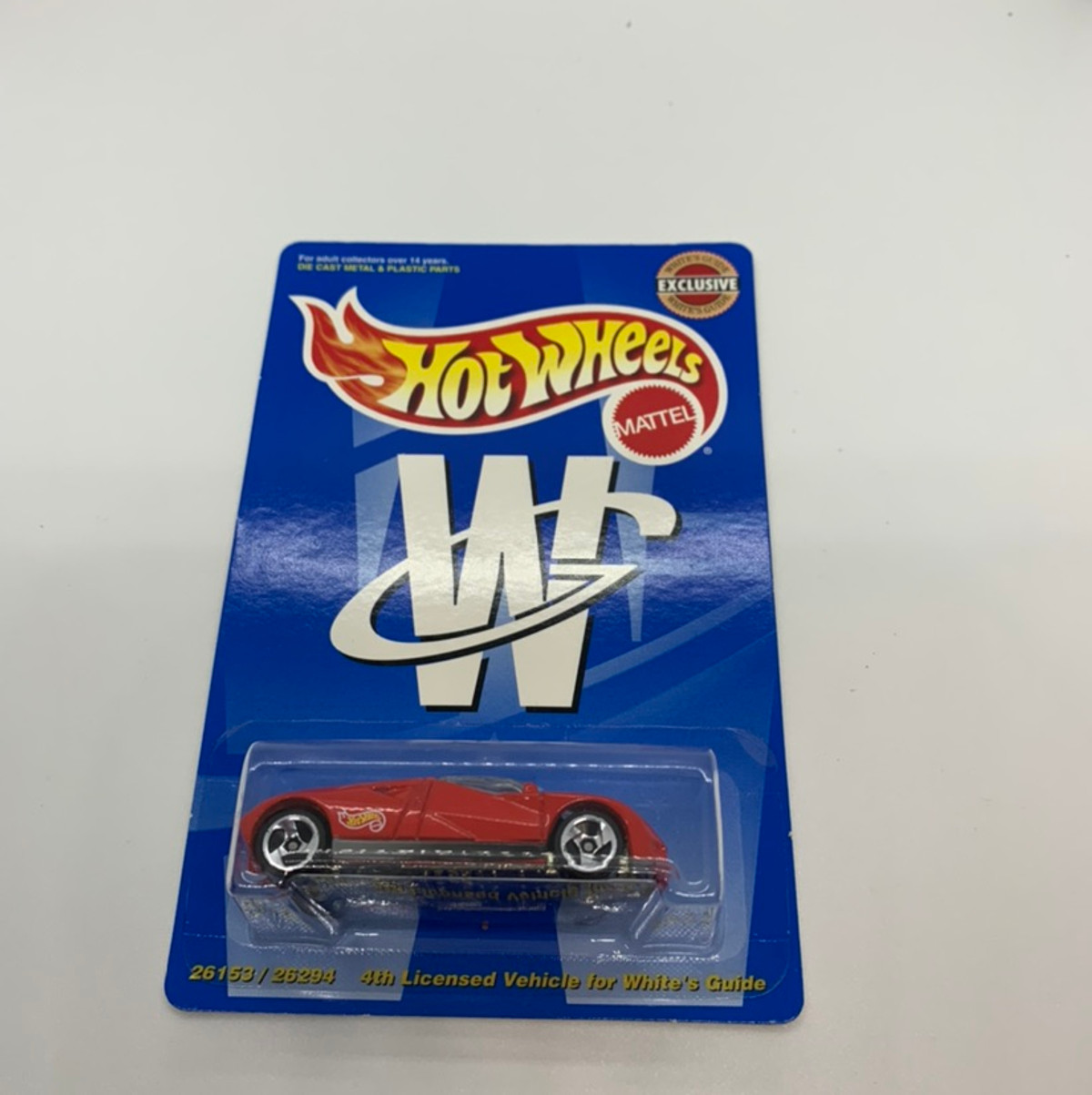 1999 Hot wheels White’s Guide Exclusive Ford GT-90 Red Version