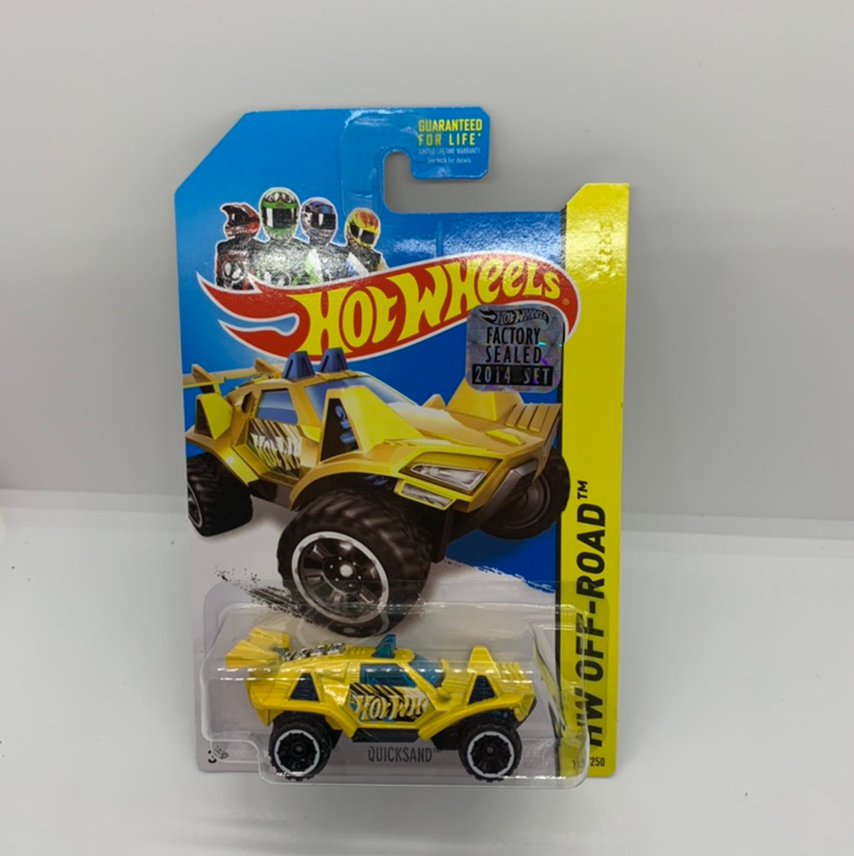 2014 Hot wheels Quicksand Yellow Version With Factory Set Sticker 