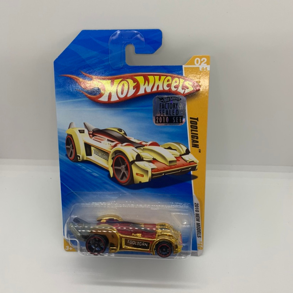 2010 Hot wheels New Models Tooligan Gold Version With Factory Set Sticker 