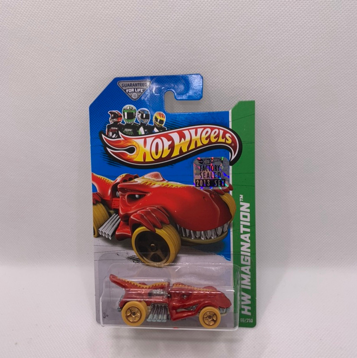 2013 Hot wheels T-Rextroyer Red Version With Factory Set Sticker 