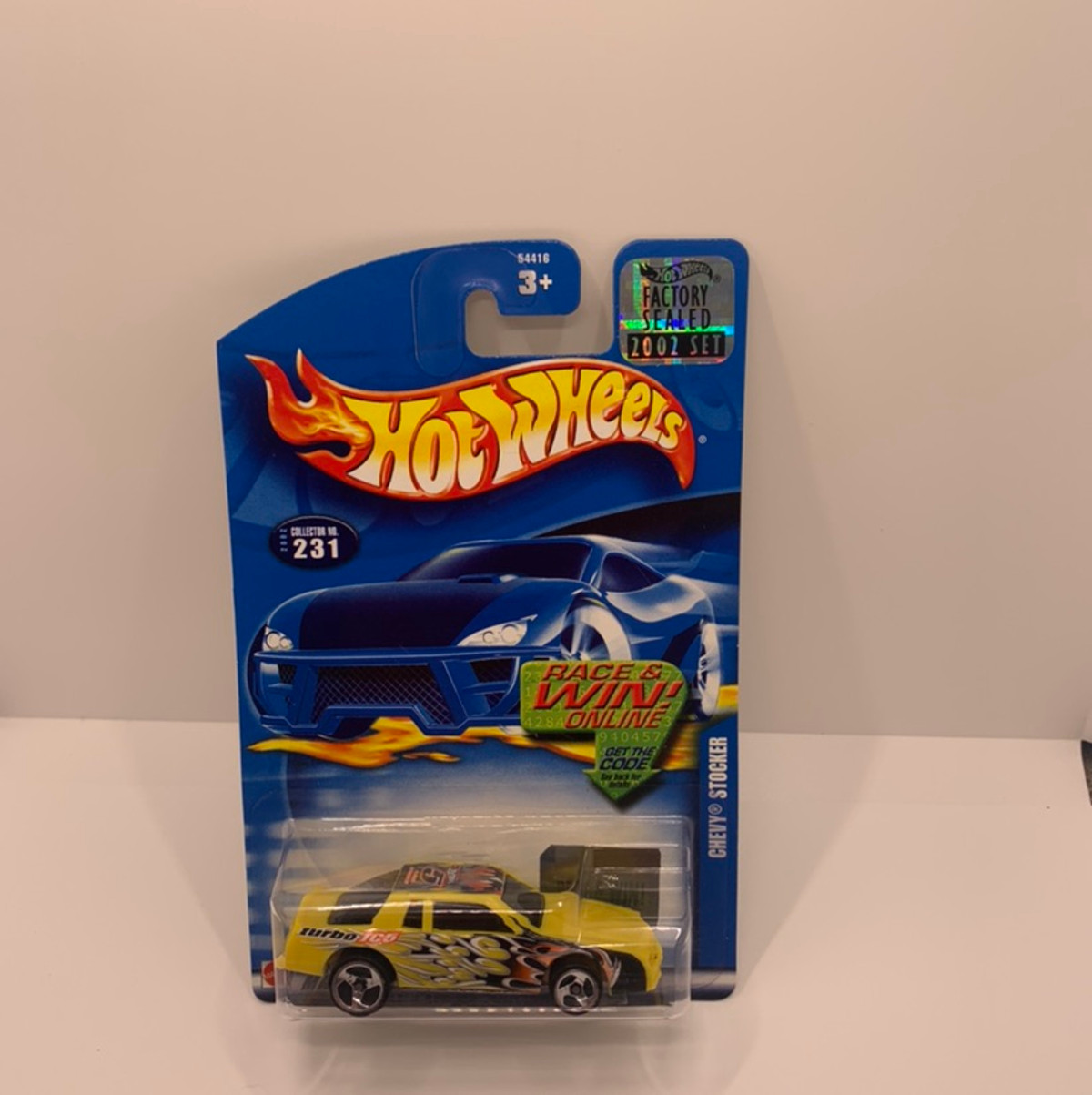 2002 Hot wheels Chevy Stocker With Factory Set Sticker 