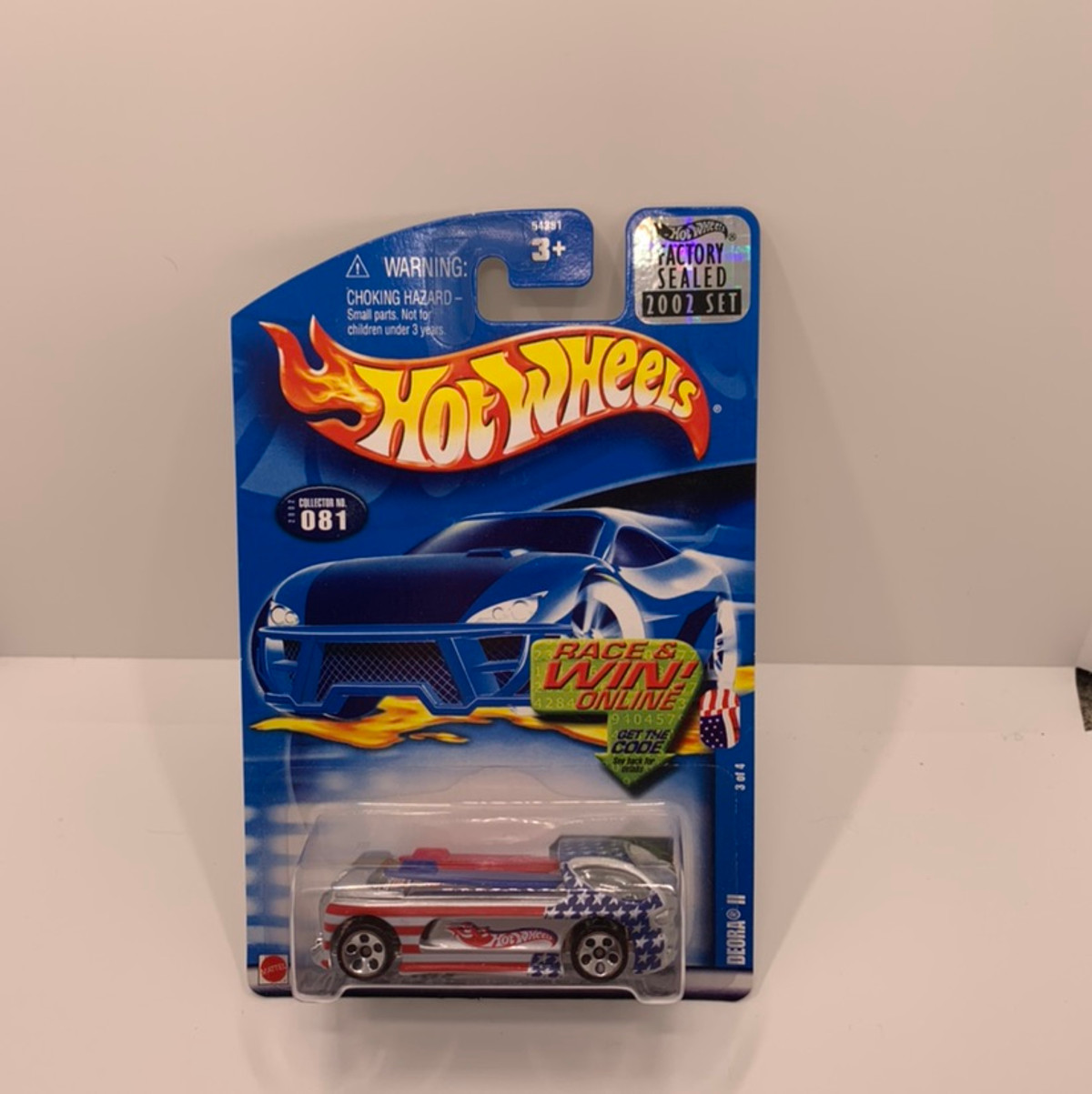 2002 Hot wheels Star Spangled Series Deora II With Factory Set Sticker 