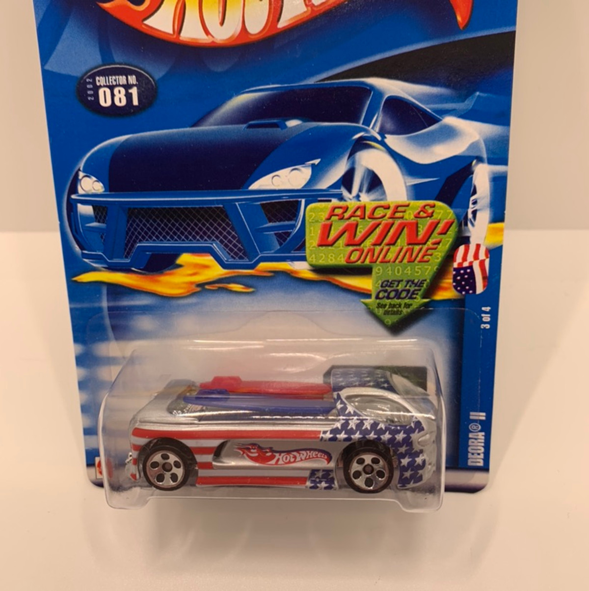 2002 Hot Wheels Star Spangled Series Deora Ii With Factory Set Sticker Kevs Diecast Collectibles 7723