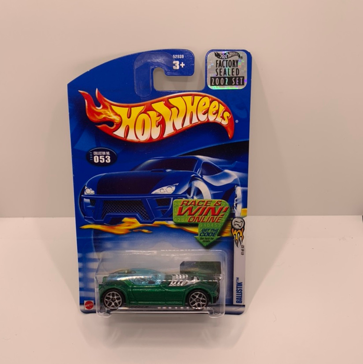 2002 Hot wheels First Editions Ballistik With Factory Set Sticker 