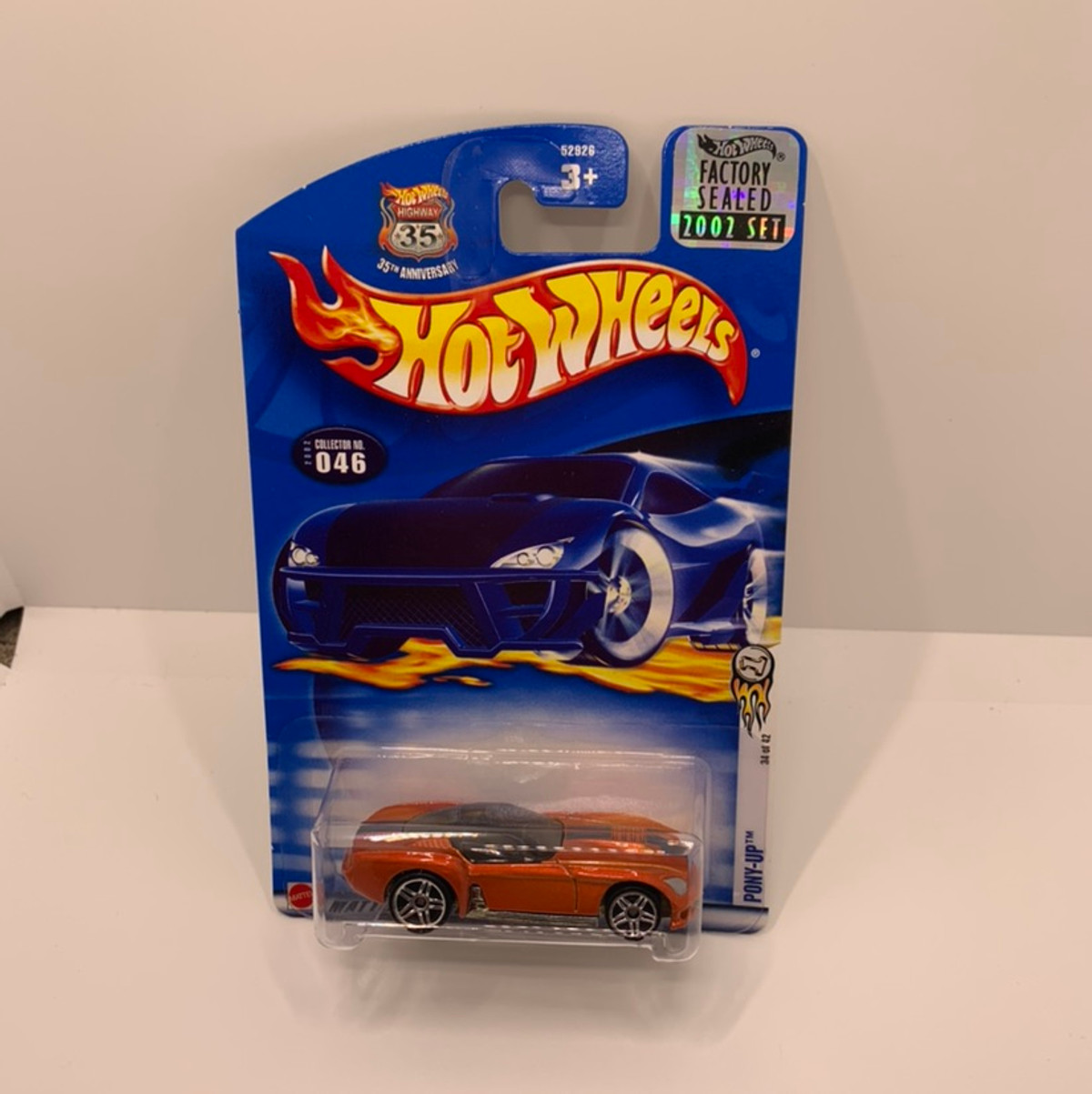 2002 Hot wheels First Editions Pony Up With Factory Set Sticker 