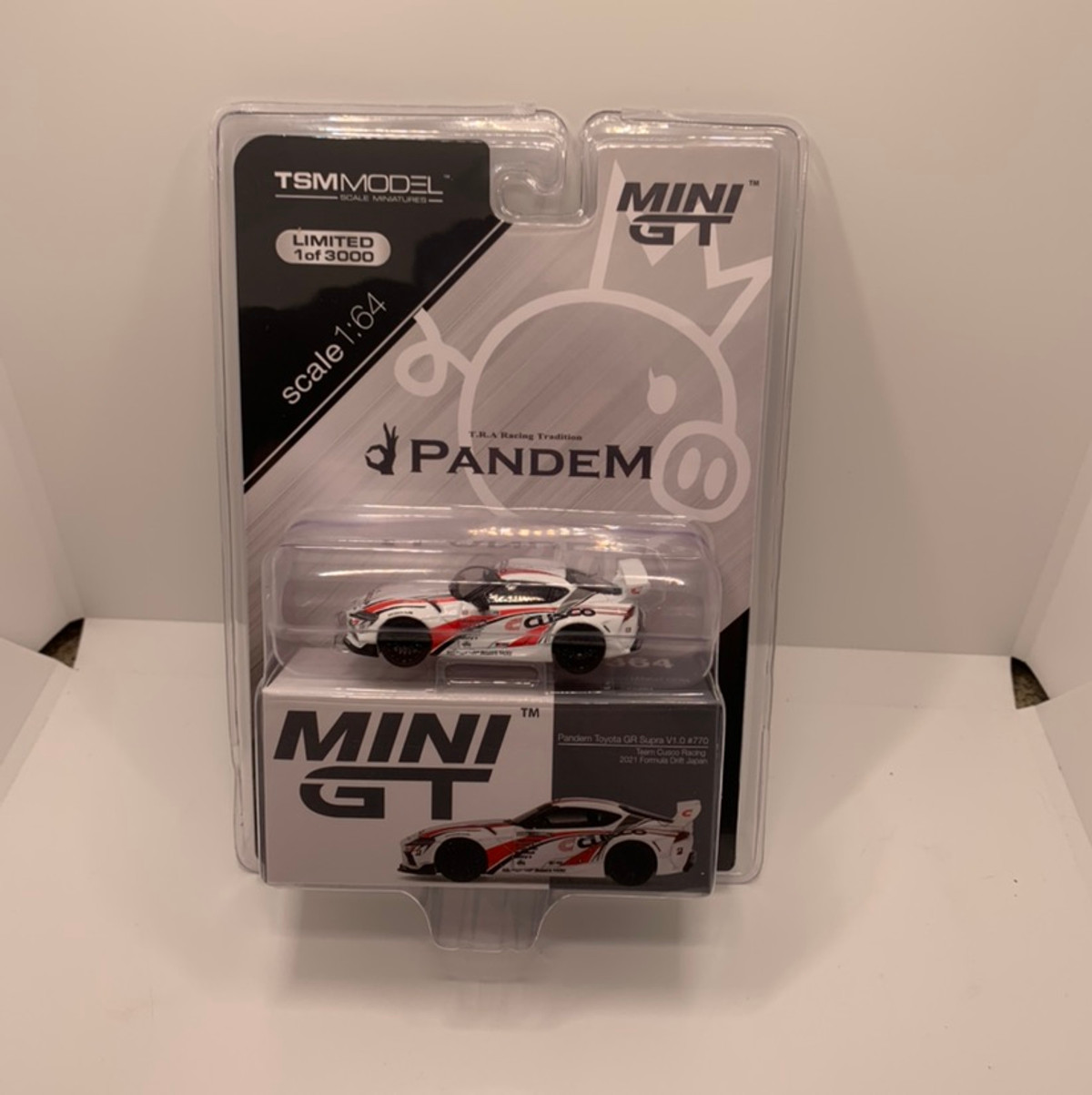 Mini GT MIJO Exclusives Pandem Toyota GR Supra Team Cusco Racing 2021 Formula Drift Japan 