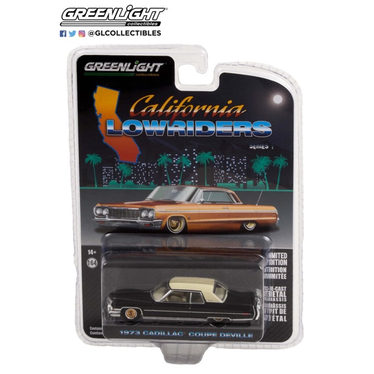 Greenlight California Lowriders 1973 Cadillac Coupe Deville Series 1 