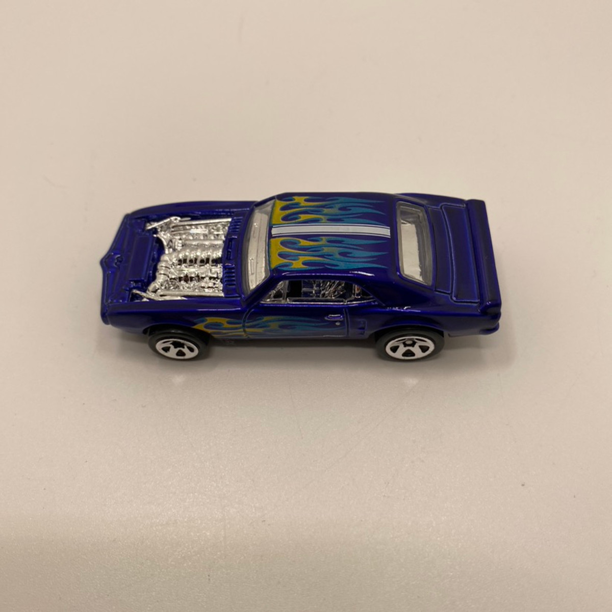 2018 Hot wheels Custom 67 Pontiac Firebird Blue With Flames Loose Mint 