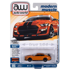 2023 Auto World Modern Muscle 2021 Ford Mustang Shelby GT500 Carbon Fiber Track Pack Release 3B