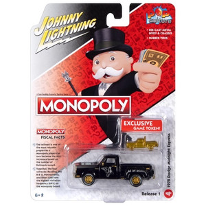 2023 Johnny Lightning Pop Culture Monopoly 1978 Dodge Midnight Express 