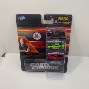 Jada Nano Hollywood Rides 1.65″ The Fast & Furious 3-Pack