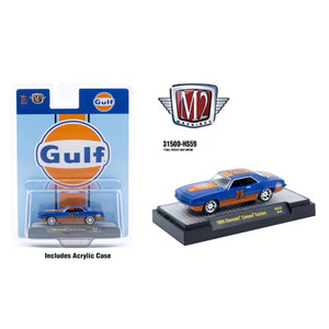 M2 Machines 1:64 1969 Chevrolet Camaro Custom Gulf In Blue – Hobby Exclusive