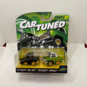 Car Tuned 1:64 2-Pack Hittin’ Switches Lowriders – 1957 Chevrolet Bel Air & 1964 Chevrolet Impala SS Wave 2 