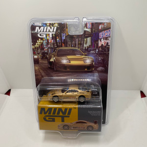 Mini GT 1:64 Toyota Supra (A80) Top Secret GT-300 – Top Secret Gold Blister Carded 