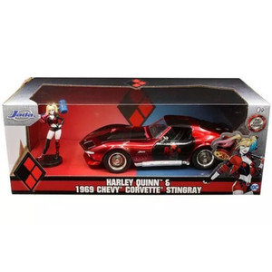 Jada 1/24 Hollywood Rides Harley Quinn & 1969 Chevy Corvette Stingray Jada 1/24 Hollywood Rides Harley Quinn & 1969 Chevy Corvette Stingray
