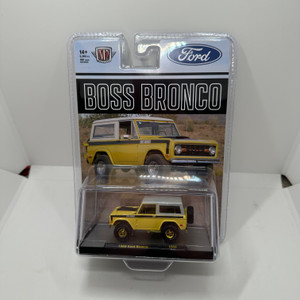 M2 Machines Chase 1:64 1969 Ford Bronco ” BOSS ” – Beige with White Top Two-Tone – Hobby Exclusive 580 Produced 