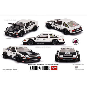 Kaido House x Mini GT 1:64 Toyota AE86 Sprinter Trueno Kaido Street V1- White