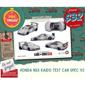 PREORDER: Kaido House x Mini GT Honda NSX Kaido Test Car Spec V2 