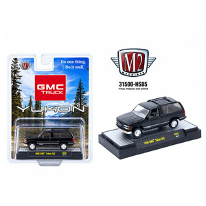 PREORDER: M2 MACHINES 1996 GMC YUKON SLE IN BLACK - HOBBY EXCLUSIVE 