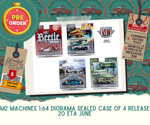 PREORDER: M2 Machines 1:64 Diorama Sealed Case Of 4 Release 20 ETA JUNE