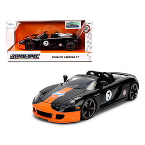 Jada 1/24 Hyper - Spec Porsche Carrera GT Gulf In Black/Orange 